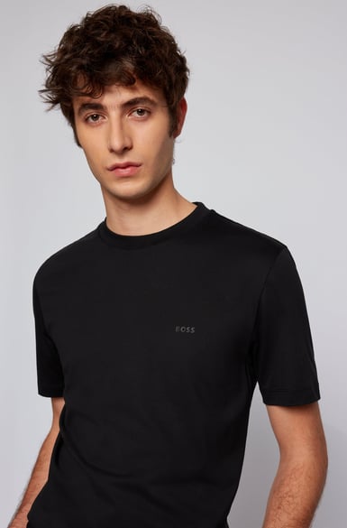 ΜΠΛΟΥΖΑ T-SHIRT BOSS - 001 ΜΑΥΡΟ